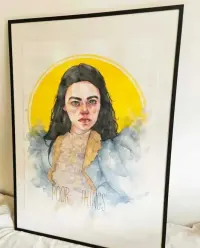 Obraz akwarela inspirowany filmem Poor Things, wymiar A2 — ujęcie 3