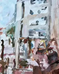 Obraz Jerzy Kozłowski - Berlin 1986 Kreuzberg. Schlesische 27 - Kultowa lokalizacja. Ekspresjonizm, Duży Format Ekspresja. Okazja dla Kolekcjonera! — ujęcie 3