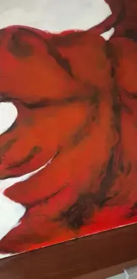 Obraz kobieta w czerwieni 70x100 cm nowoczesny glamour — ujęcie 5