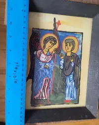 Obraz na szkle  Jerzy Kasperek 1975 obraz szklo — ujęcie 3