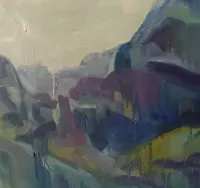 Obraz olejny 50x70cm pejzaż górski malarstwo plener staw gąsienicowy — ujęcie 4