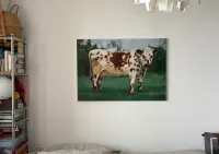 Obraz olejny krowa 100x70 — ujęcie 2