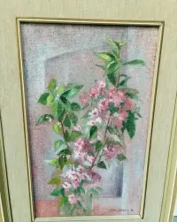 Obraz olejny Meliskova Jana, Bukiet, rok 1978, 56 cm na 37 cm — ujęcie 3