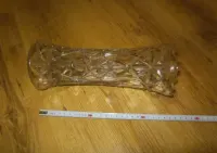 Kryształ PRL wazon śr. 10cm. wys. 25cm. — ujęcie 5