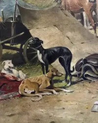 Obraz olejny na płótnie - Scena rodzajowa z kozackim motywem — ujęcie 2