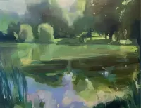 Obraz olejny park — ujęcie 2