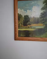obraz olejny .Park Strzelnica w Pabianicach — ujęcie 3