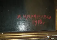 Obraz portret Matylda MELENIEWSKA olej 1918 — ujęcie 3