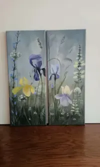Obraz ręcznie malowany akryl, 2sztukix20cmx50 cm — ujęcie 2