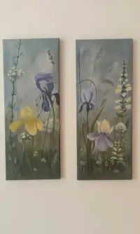 Obraz ręcznie malowany akryl, 2sztukix20cmx50 cm — ujęcie 4