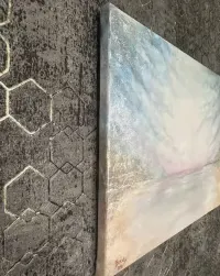 Obraz rękodzieło struktura abstrakcja widok akryl 30x40cm — ujęcie 5