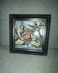 Obraz róża, ze skóry, Art-Deko . — ujęcie 2