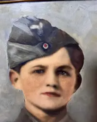 obraz Wehrmacht Portret artylerzysty original ww2 — ujęcie 2