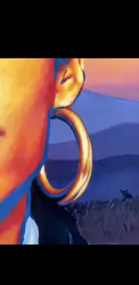 Obraz „Wild Beauty” – ręcznie malowany, oryginał, akryl na płótnie — ujęcie 4