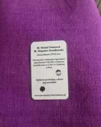 Obrazek prawdopodobnie z relikwią Bł.M. Tomaszek i Bł.Z.Strzałkowski — ujęcie 2