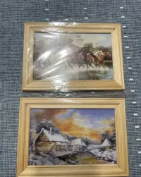 obrazki w drewnianej ramce — ujęcie 2