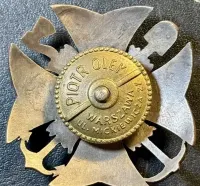 Odznaka 8 Pułk Saperów 1921 - Toruń grawer P. Olek — ujęcie 4