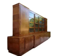 Ogromna zabudowa biblioteczna ART DECO,  biblioteka 1930 rok — ujęcie 2
