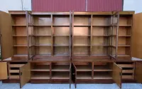Ogromna zabudowa biblioteczna ART DECO,  biblioteka 1930 rok — ujęcie 3