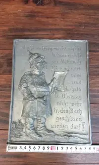 Orginalny stary metalowy obrazek do ozdoby Pubu lub baru. Gratka dla kolekcjonera. — ujęcie 4