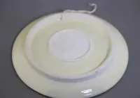Orientalny talerz ceramiczny na ścianę ozdobny z ręcznie malowany — ujęcie 5