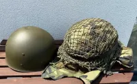 Oryginalny niemiecki hełm VDN 89/1 (M1A1) + liner US 90 + pokrowiec — ujęcie 2