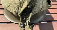 Oryginalny niemiecki hełm VDN 89/1 (M1A1) + liner US 90 + pokrowiec — ujęcie 4