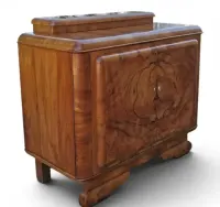 Orzechowa Komoda Art Deco, pomocnik. 1930 rok. — ujęcie 2