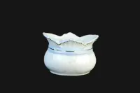osłonka doniczka szkatułka porcelana kwiaty róże złoto cottage francja — ujęcie 3