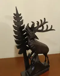 Ozdoba zegara ściennego drewniana figurka — ujęcie 5