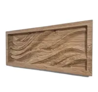 Panel Drewniany Jesion 3D FALE Iluzja Ruchu Dekoracja Ścienna Premium — ujęcie 3