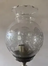 Para przepięknych, posrebrzanych lamp. Art Deco, Francja — ujęcie 2