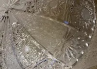 Patera kryształowa , ozdoba glamur  30 cm — ujęcie 3
