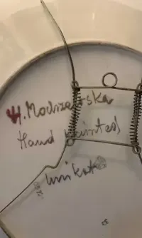 Patera talerz WOJSKO - Hanna Modrzewska Nowosielska - unikat 1960 porcelana — ujęcie 4