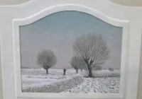 Piekna, stara akwarela, obraz — ujęcie 3