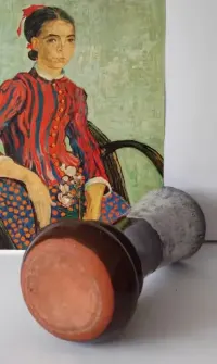Piękna stara ceramika wazon kolekcje vintage — ujęcie 2