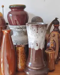 Piękna stara ceramika wazon kolekcje vintage — ujęcie 3