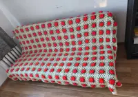 Piękna Vintage Narzuta- UNIKAT- tkana ręcznie--- Róże ---UNIKAT - PIĘKNA! — ujęcie 5
