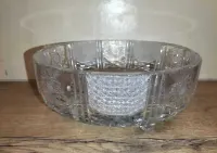 PIĘKNY-ORGINAŁ-ZABYTKOWA MISA Bohemia Crystal-kryształ ozdobny-lata 70 — ujęcie 3