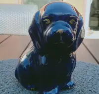 Piesek porcelana kobalt — ujęcie 2