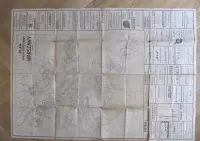 Plan miata stołecznego Warszawy ze spisem ulic powojenny unikat — ujęcie 2