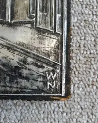 Płaskorzeźba - Plakietka drewniano-metalowa 25x15.5 Gdańsk Złota Brama — ujęcie 2