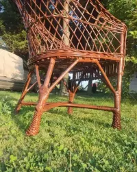 Pleciony Wiklinowy fotel — ujęcie 5