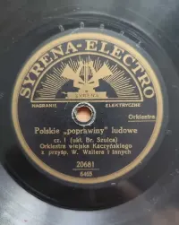 Płyta szelakowa wytwórni Syrena Electro - Polskie poprawiny ludowe — ujęcie 2