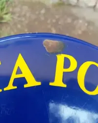 Poczta Polska duża tablica emaliowana, vintage. — ujęcie 2