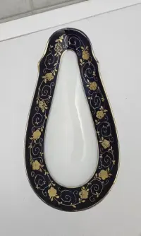 Podstawka pod sosjerkę Kobalt Złoto KALK Eisenberg 1960-1976 Vintage — ujęcie 2