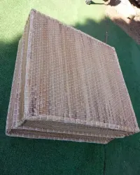 Poduszki podłogowe do medytacji, siedziska z trawy morskiej BOHO 50x50x10cm, uchwyt do przenoszenia — ujęcie 5