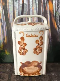 Pojemnik na cukier piękny stary porcelit — ujęcie 4