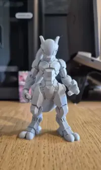 Pokemon Mewtwo Mew Two figurka druk 3D — ujęcie 3