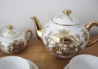 Porcelana Chińska Zestaw Kawowy bardzo cienka porcelana — ujęcie 2